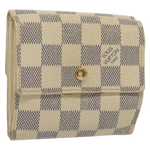 LOUIS VUITTON Damier Azur Portefeuille Elise Trifold Wallet - Picture 1 of 16